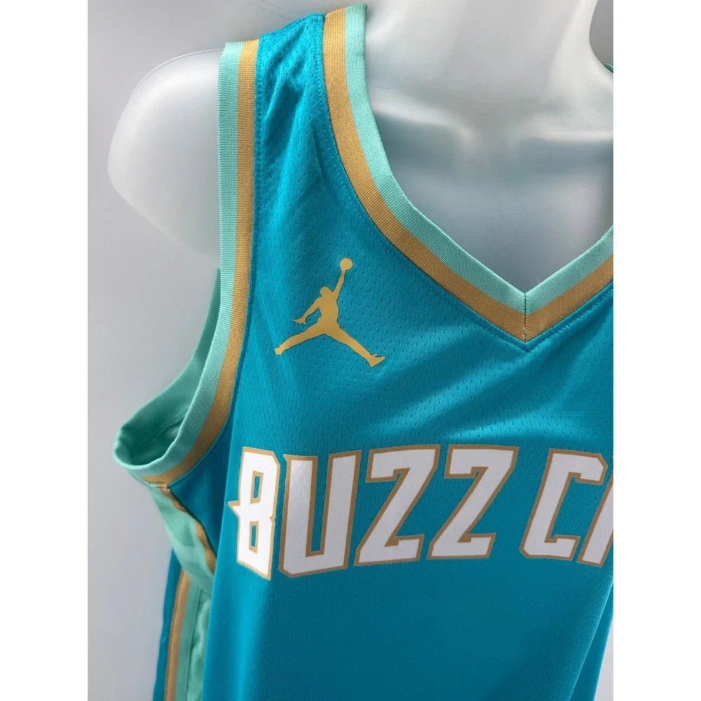 NBA Jordan Charlotte Hornets Buzz City DriFit City Edition Jersey Mens Large New